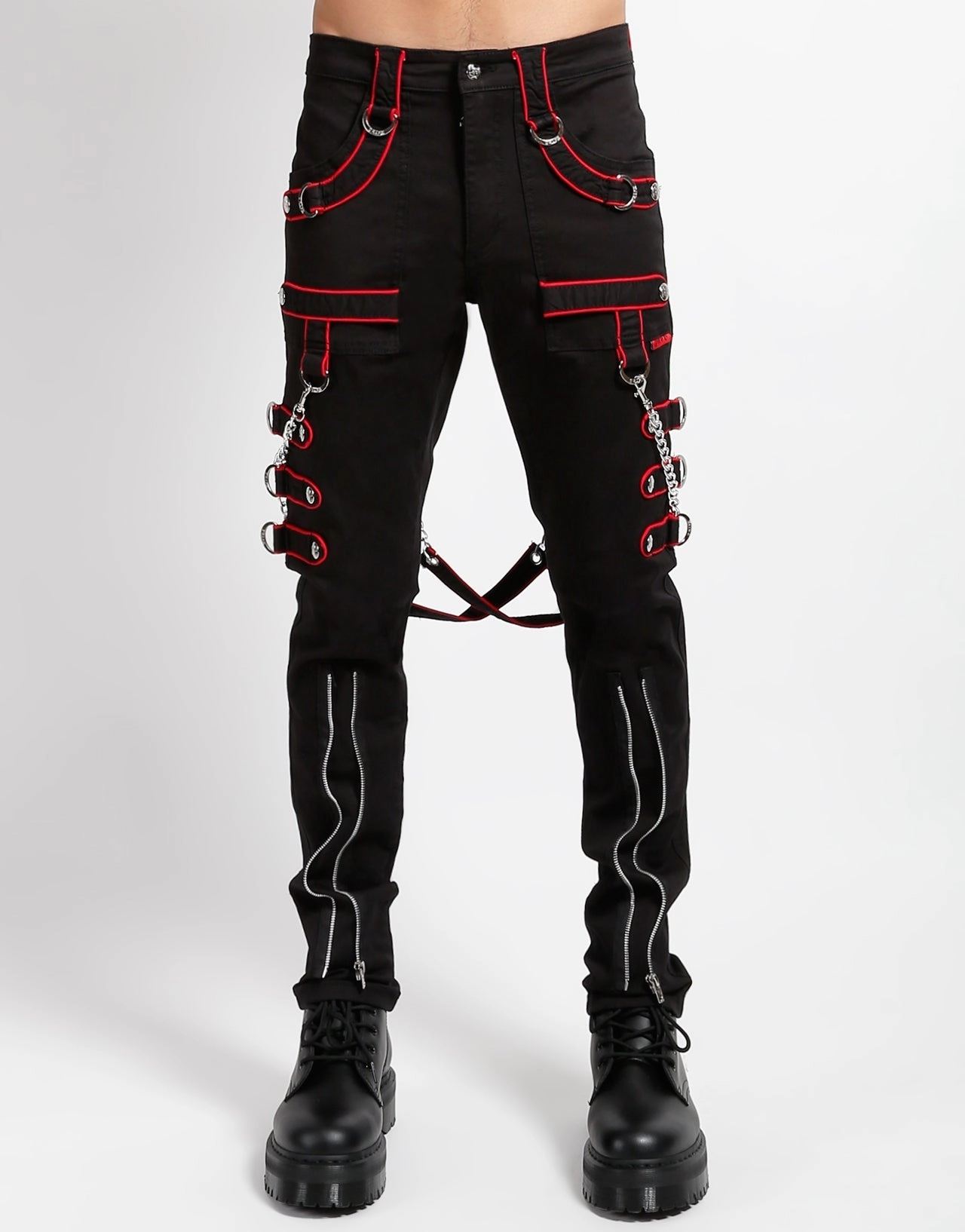 Body Contour Breathable Performance Wear BAND PANT RED