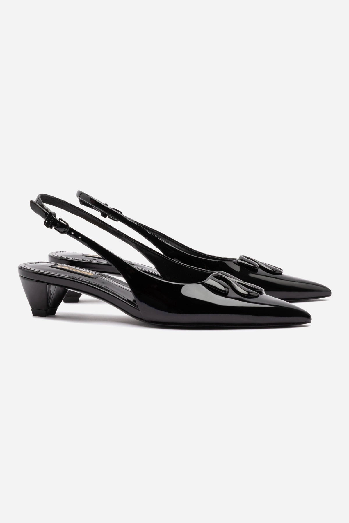 Kaitlan LL Low Pump In Black Patent Leather Flexible Design