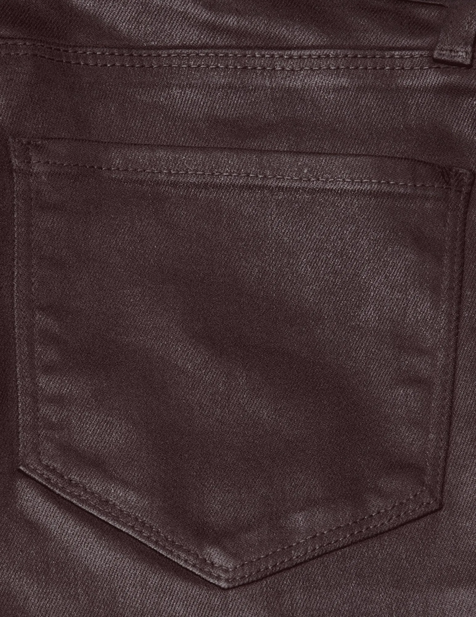 Scottie Coated Wide Leg Jean Chocolate Function Fit Soft Finish