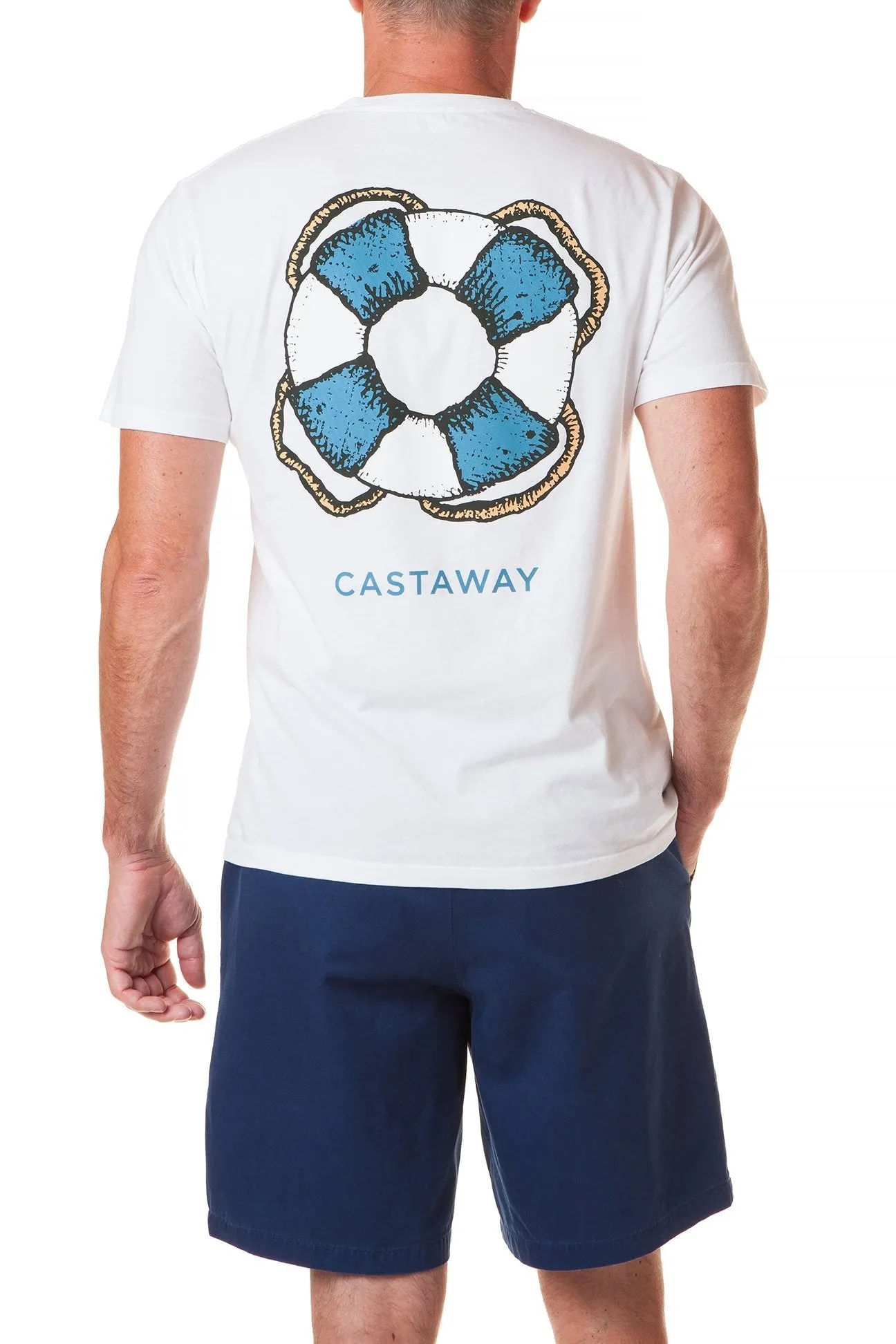 Beach Tee White Castaway Hypoallergenic Lining