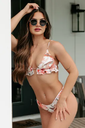Reinforced Edges Beachy Bliss Floral Bikini Set (Wild Rose)