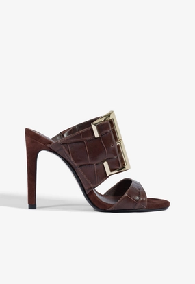 Beatrix Croc Sandal High Fashion