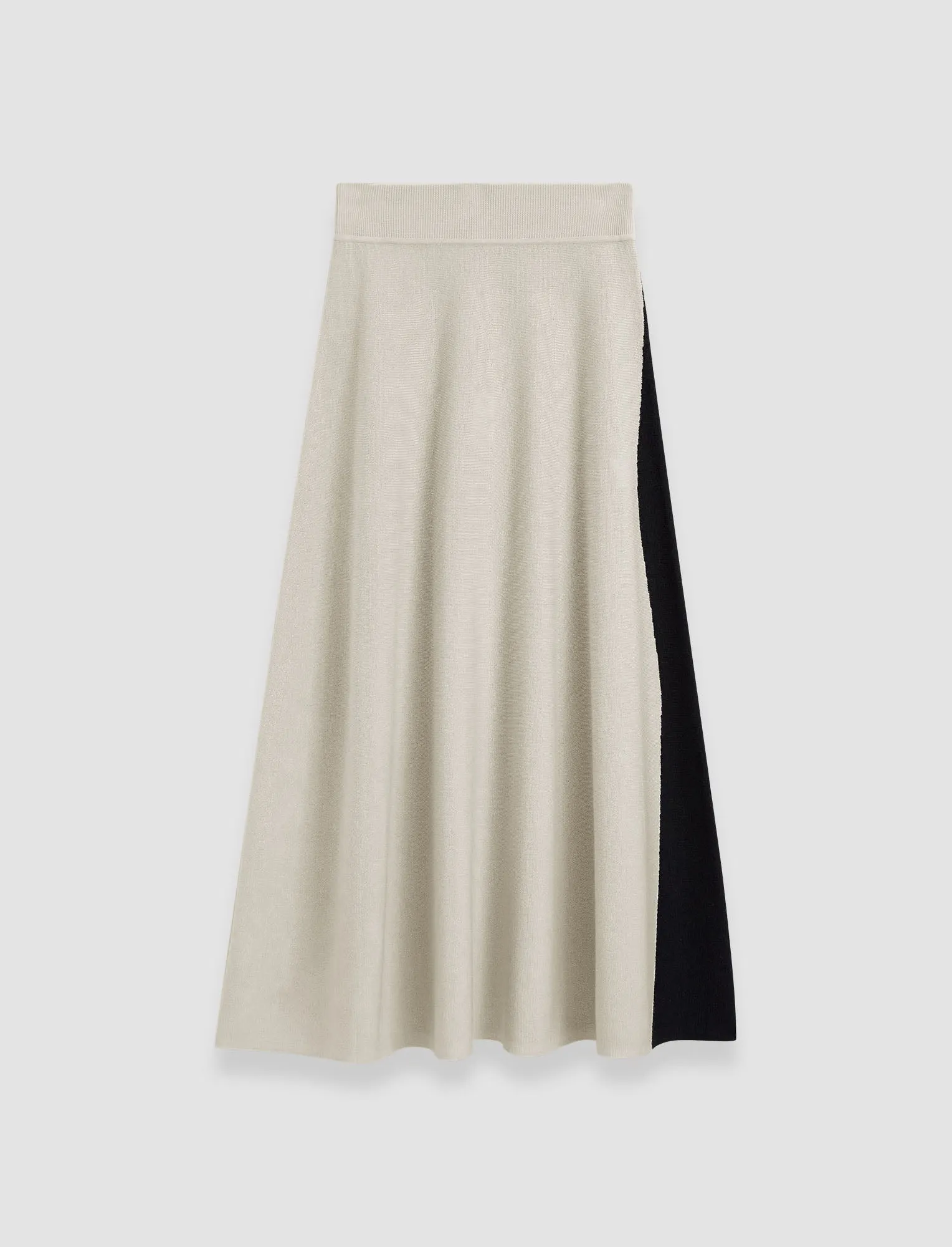 Modern Touch Bi-Colour Knit Skirt
