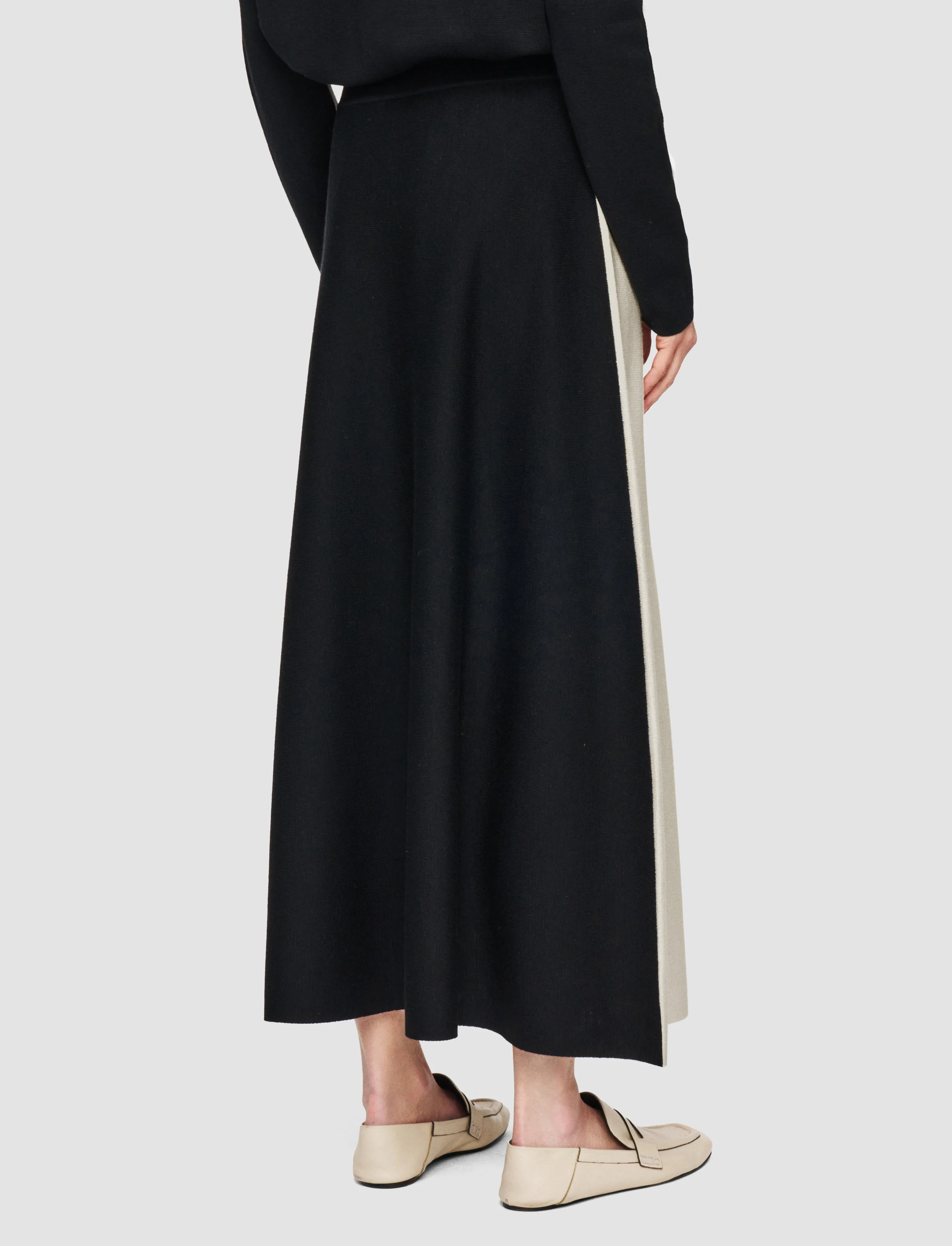 Knit Density Options Bi-Colour Knit Skirt