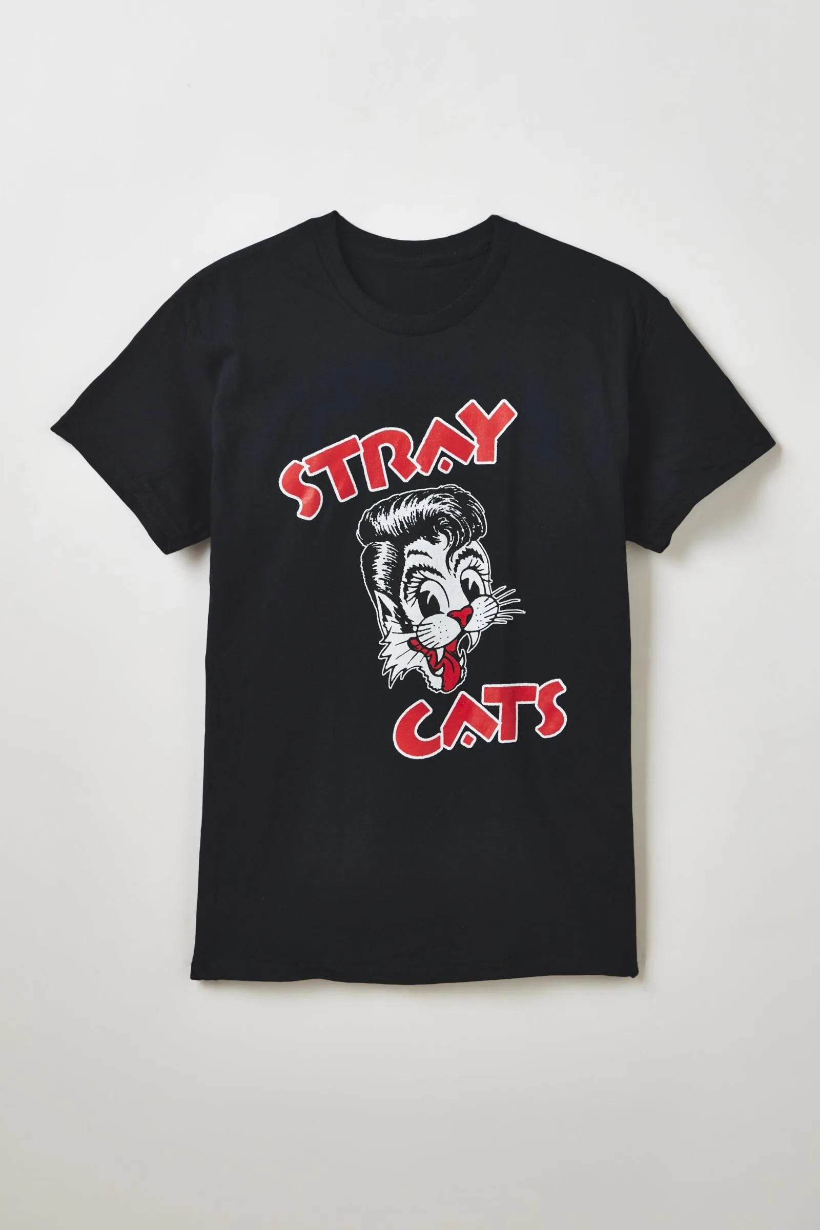 STRAY CATS LOGO TEE Tension Balanced Design Fitted Shirt
