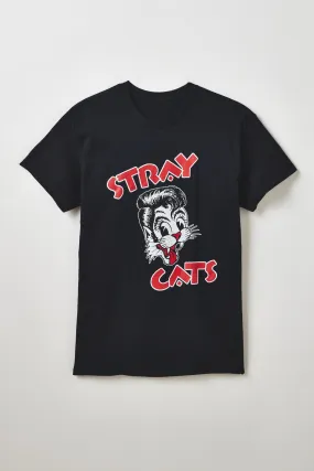 STRAY CATS LOGO TEE Tension Balanced Design Fitted Shirt