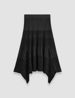 Jacquard Weave Street Comforted Bi-Colour Rib Skirt
