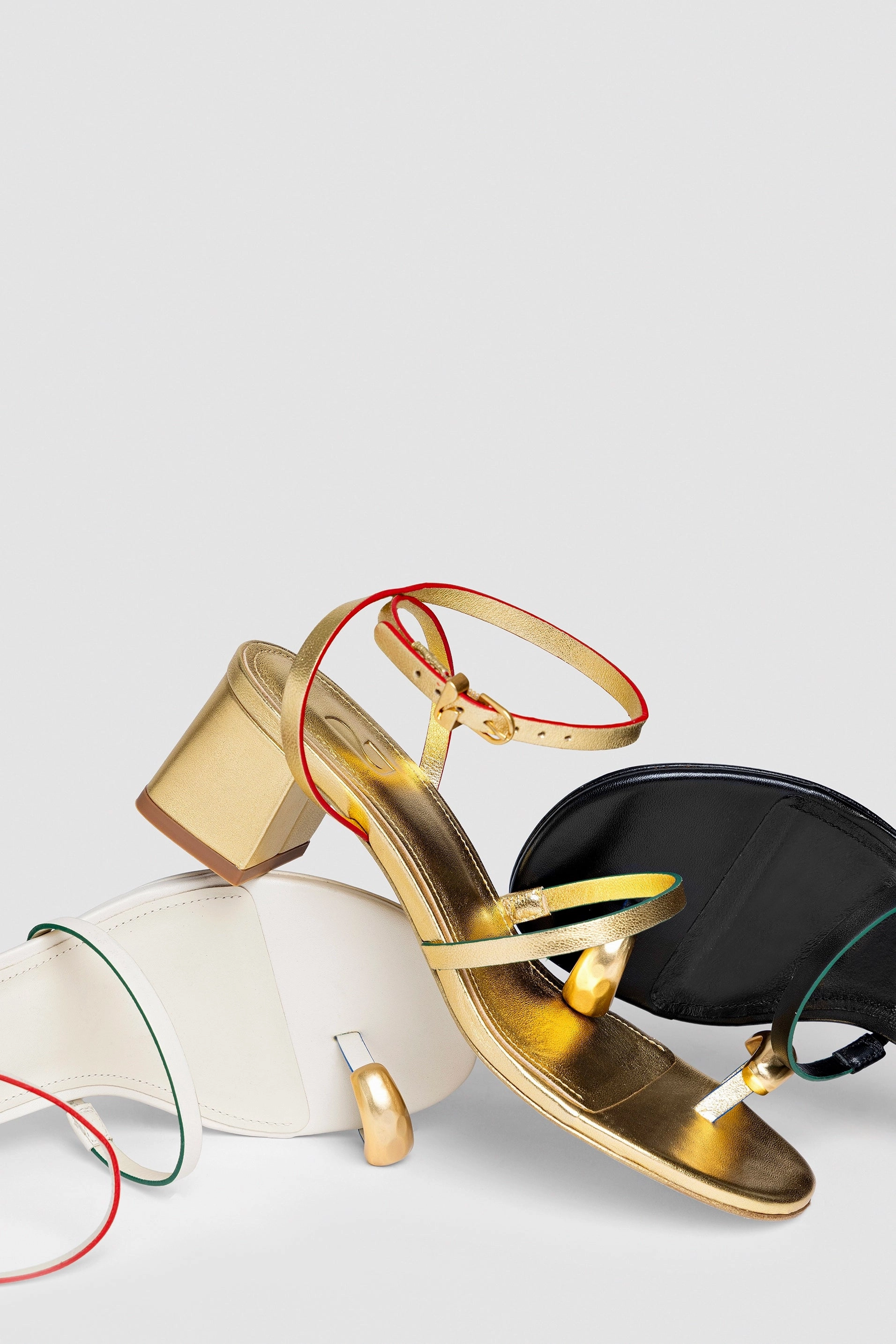 Waterproof Travel Light Dream Path Biarritz Block In Gold Metallic Leather