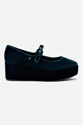 Blair Flatform In Deepsea Velvet Club Edge