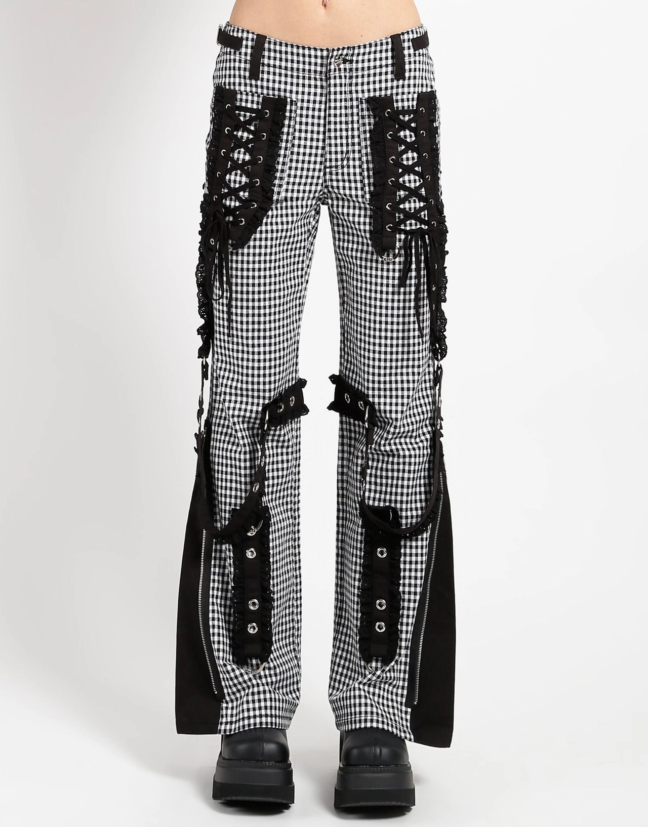 Bootcut shape Perfect Fit BO PEEP DARK STREET PANT WHITE