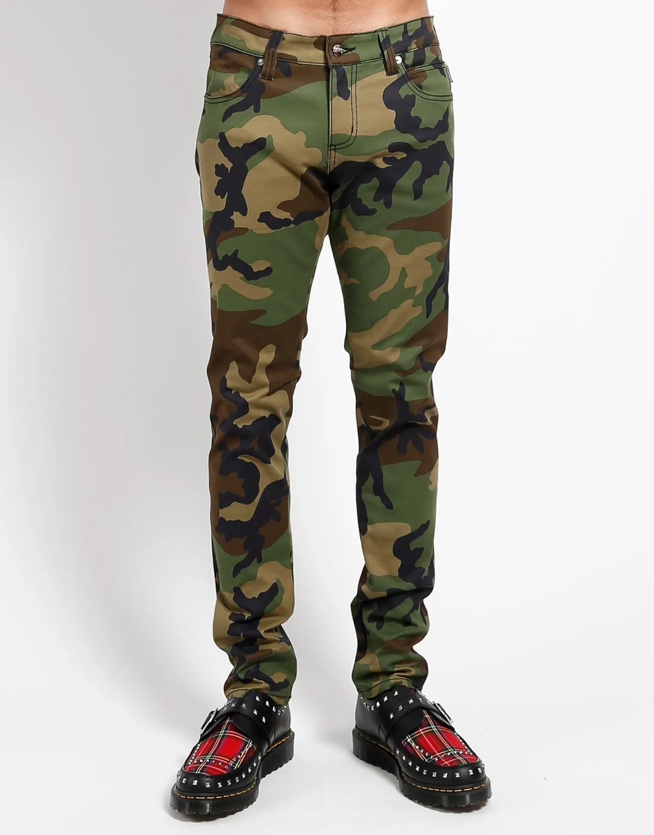 Tailored Fit Rocker Jeans Camo Print