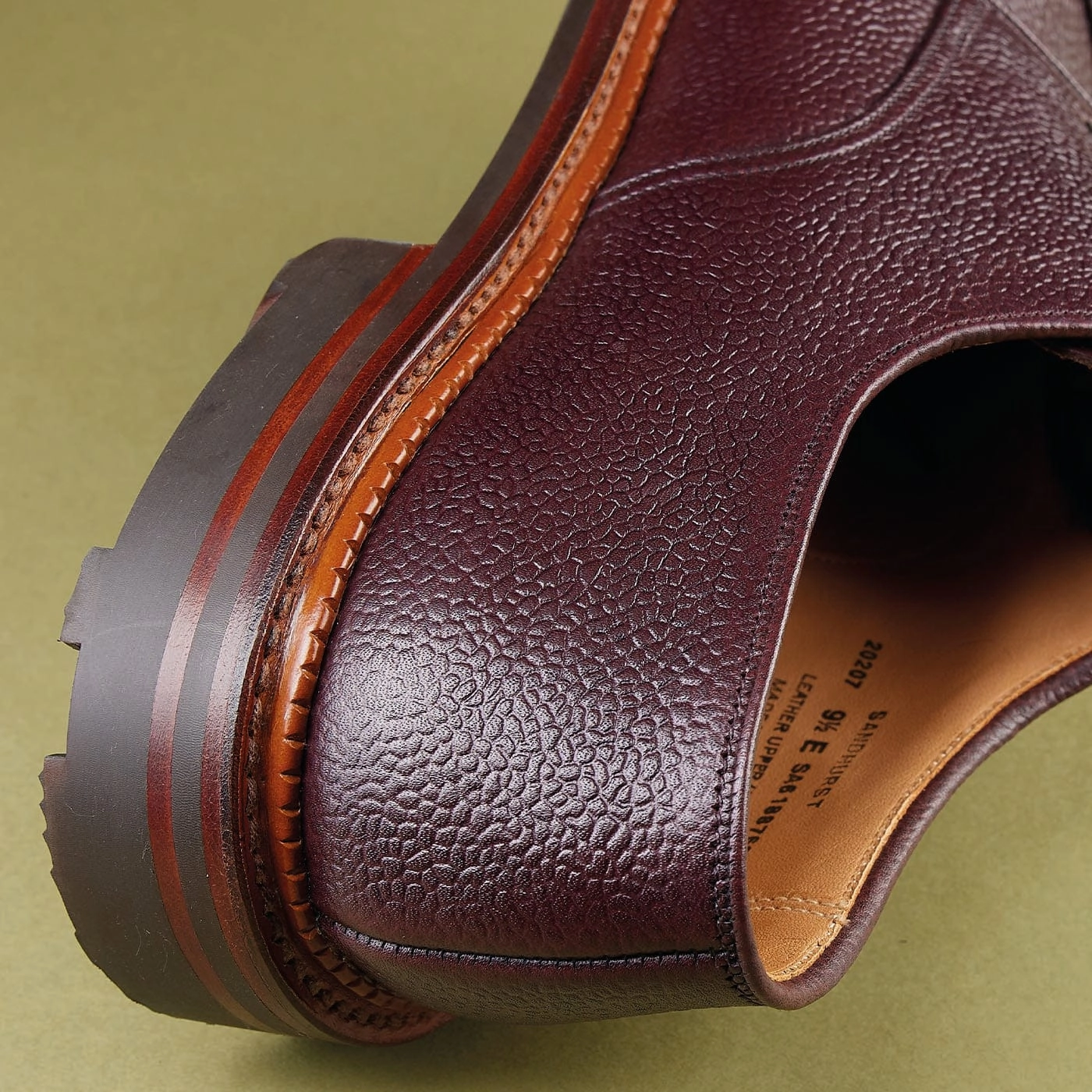 Sandhurst Oxblood Zug Grain Lightweight Midsole Flexible Torsion Bar