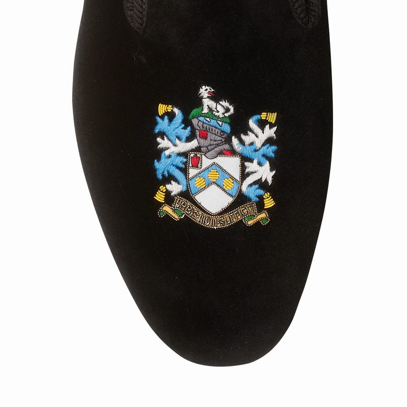 Flexible Material Bond Coat of Arms Black Velvet