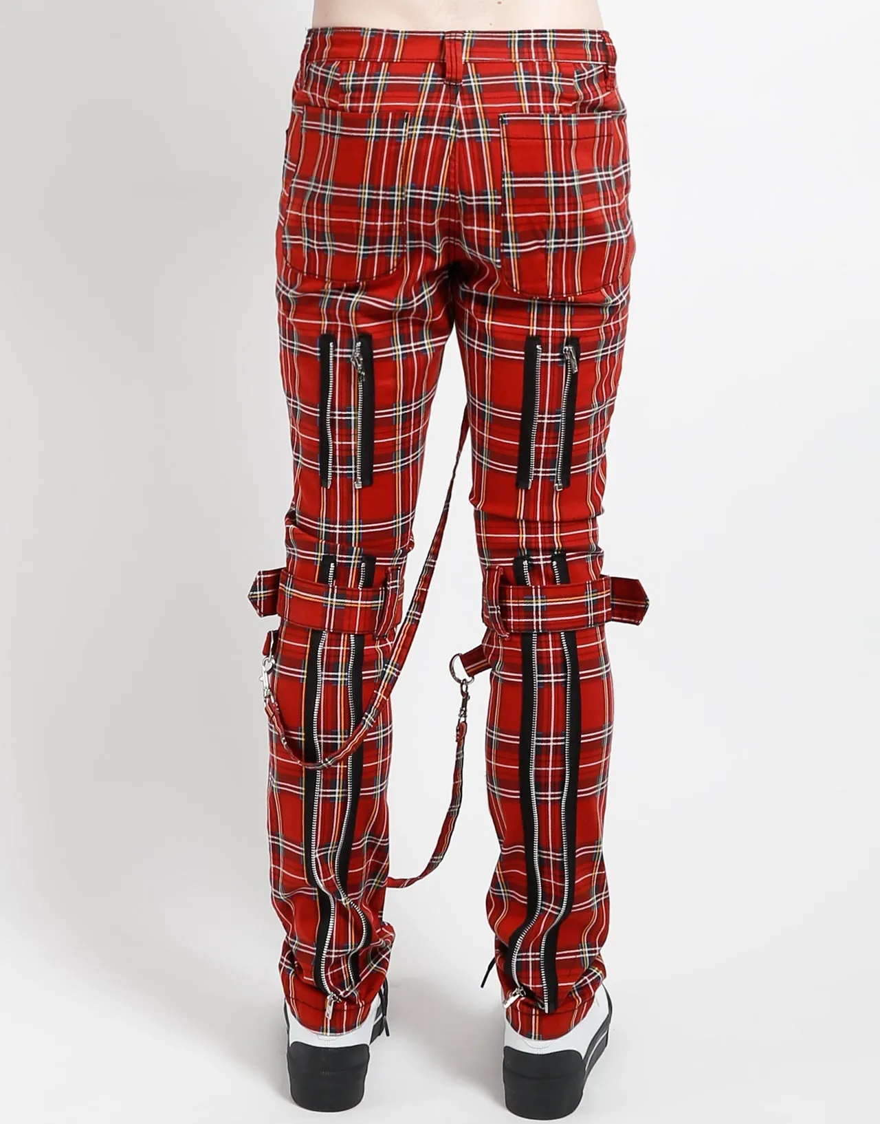 BONDAGE PANT RED PLAID Carbon Infused Fabric Chill Comfort