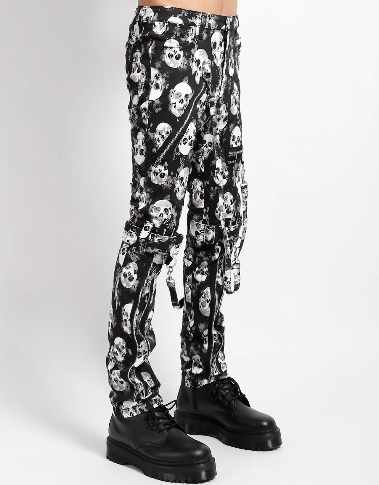 BONDAGE PANT SKULL Breathable Weave Fabric