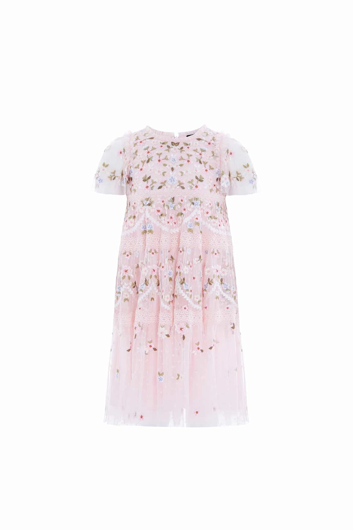 Fashionable Fit Garland Ribbon Kids Dress