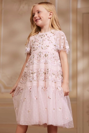 Garland Ribbon Kids Dress ThermalRegulating Stylish Look