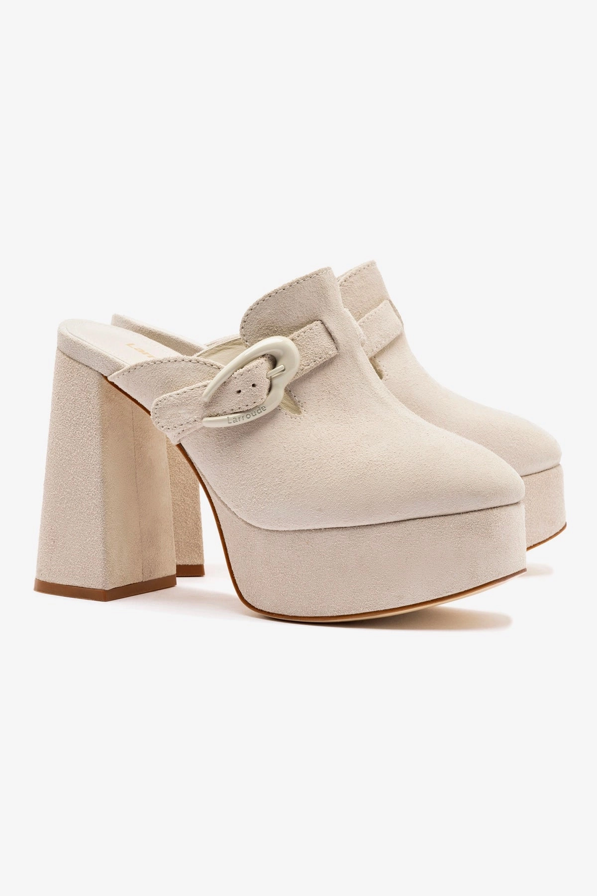 Dolly Verona Clog In Grey Suede Sky Light