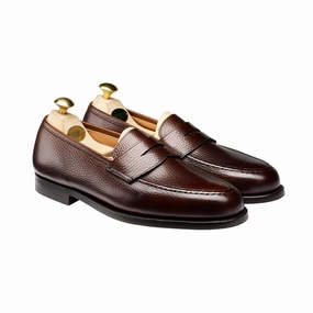 Slip On Boston Dark Brown Country Calf Grain