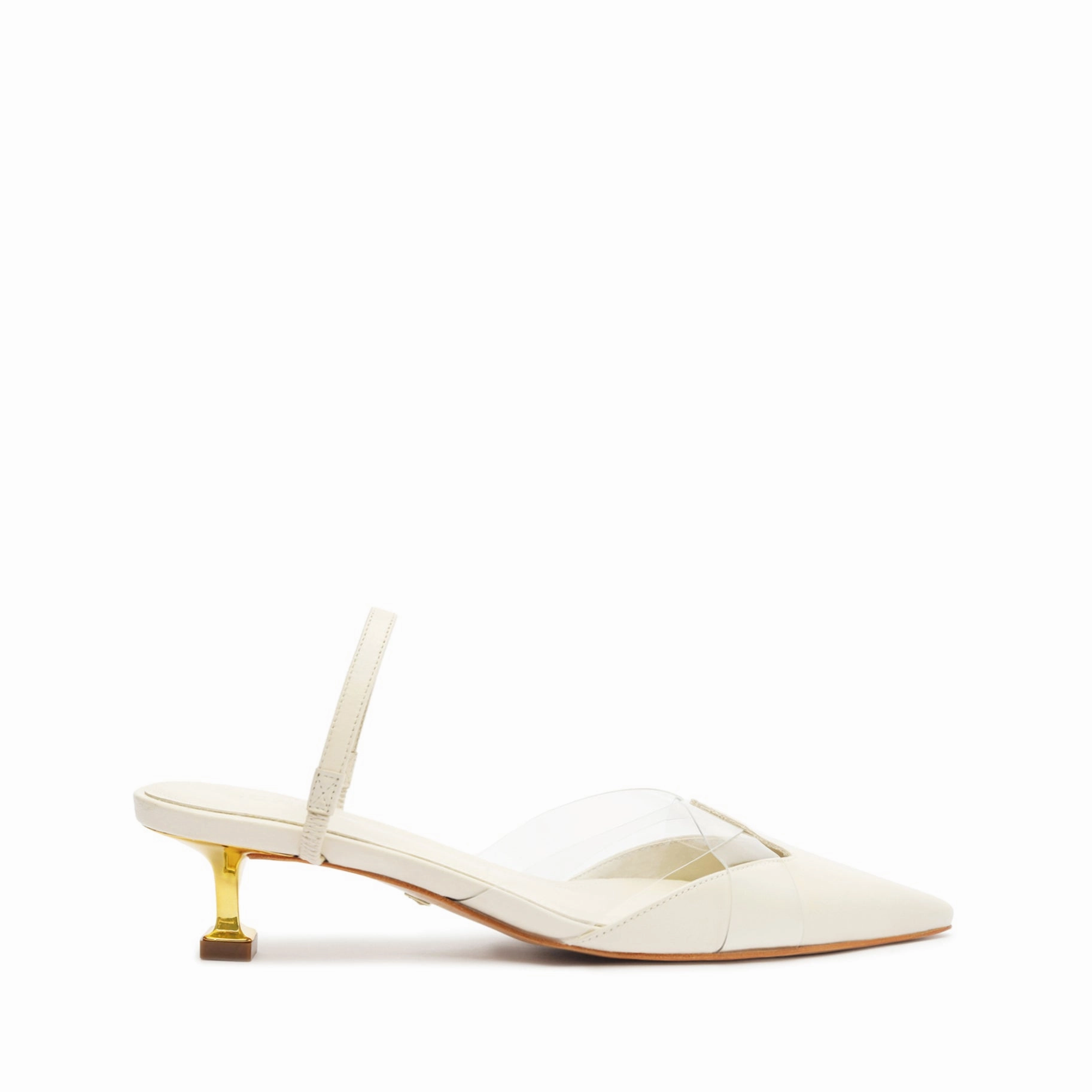 Tori Kitten Vinyl & Leather Pump Slip Resistant