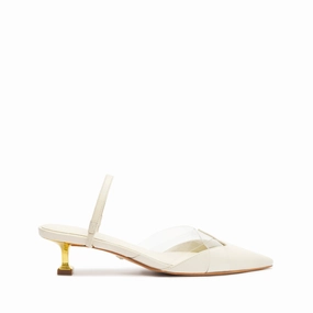 Tori Kitten Vinyl & Leather Pump Campus Cool