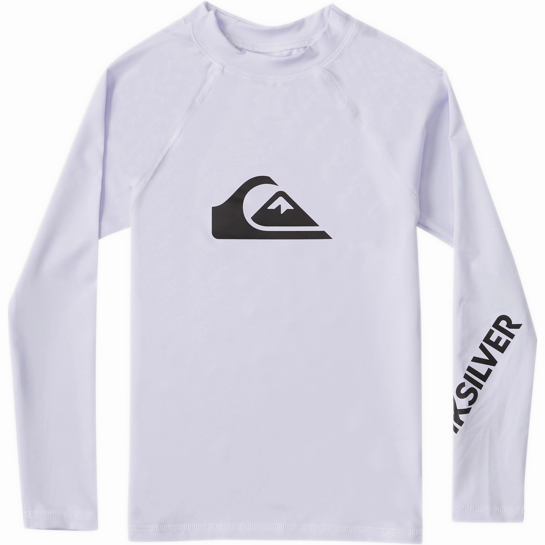 Boy's 2-7 All Time Long Sleeve Rashguard Flattering Drape Textured Weave