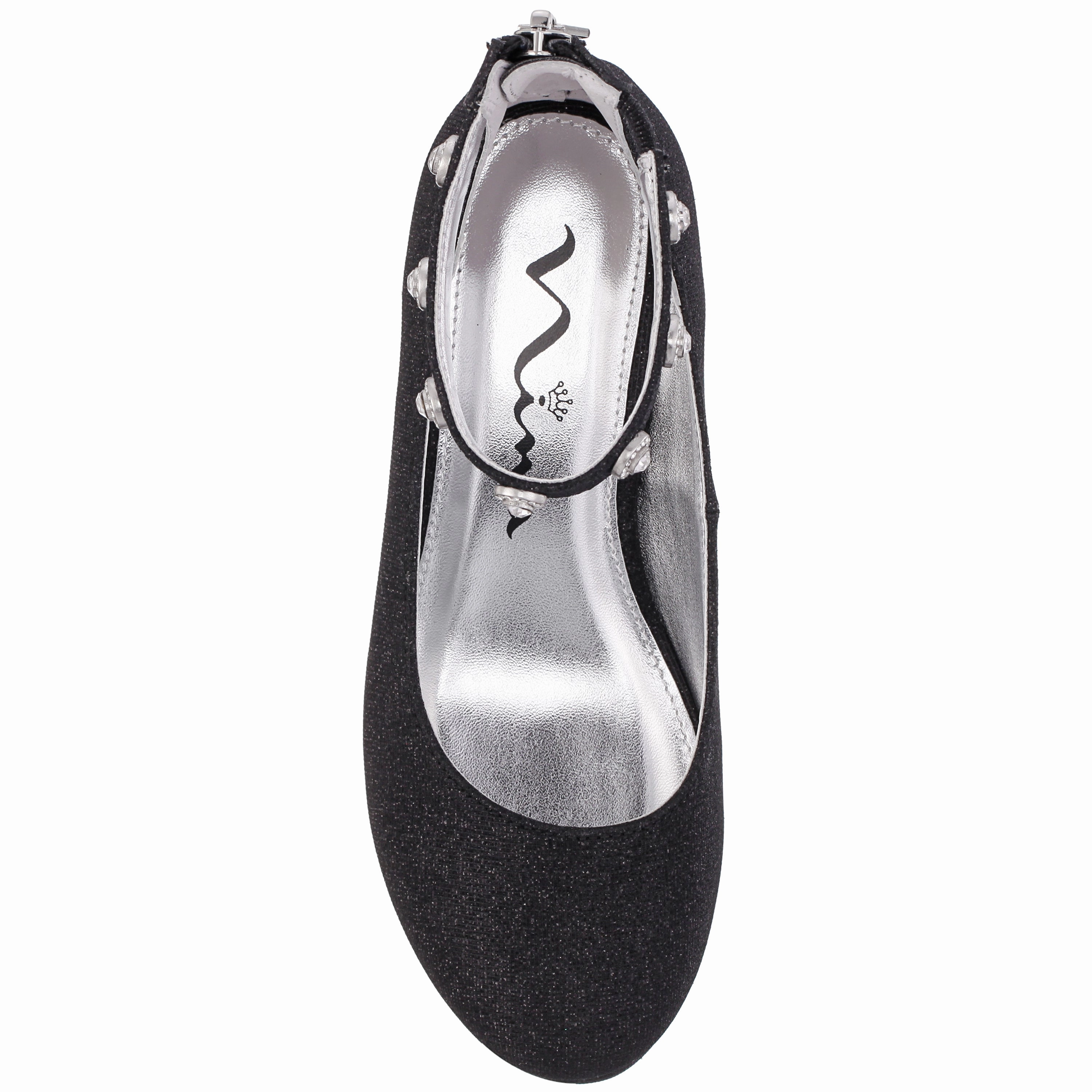 Stretch Fabric Work Commute Metal Edge CAMILLA-BLACK