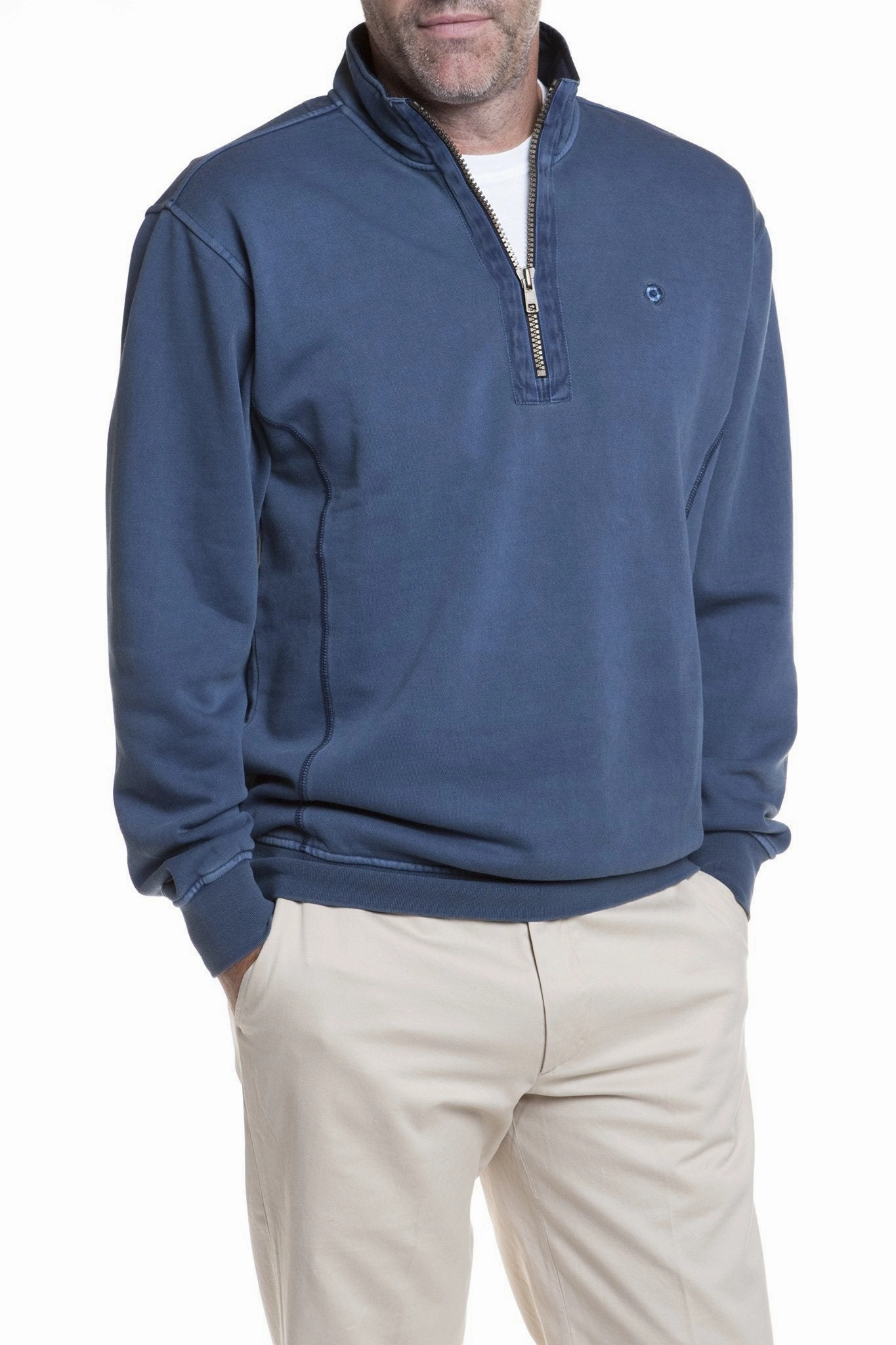 Resort Essentials Wicking Liner Breakwater Quarterzip Navy