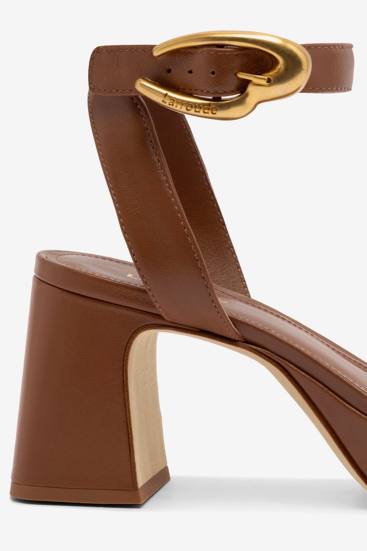 Meadow Glow Matte Base Dolly Verona Low Sandal In Caramel Leather