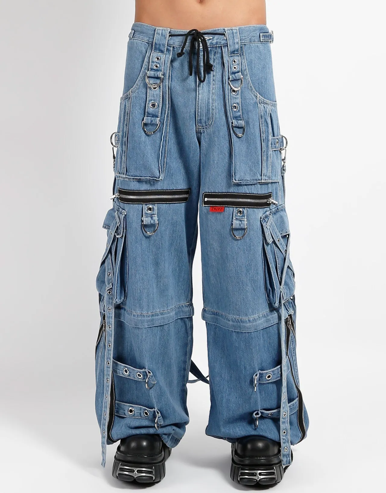 X-STRAP PANT LIGHT BLUE DENIM Lightweight Construction
