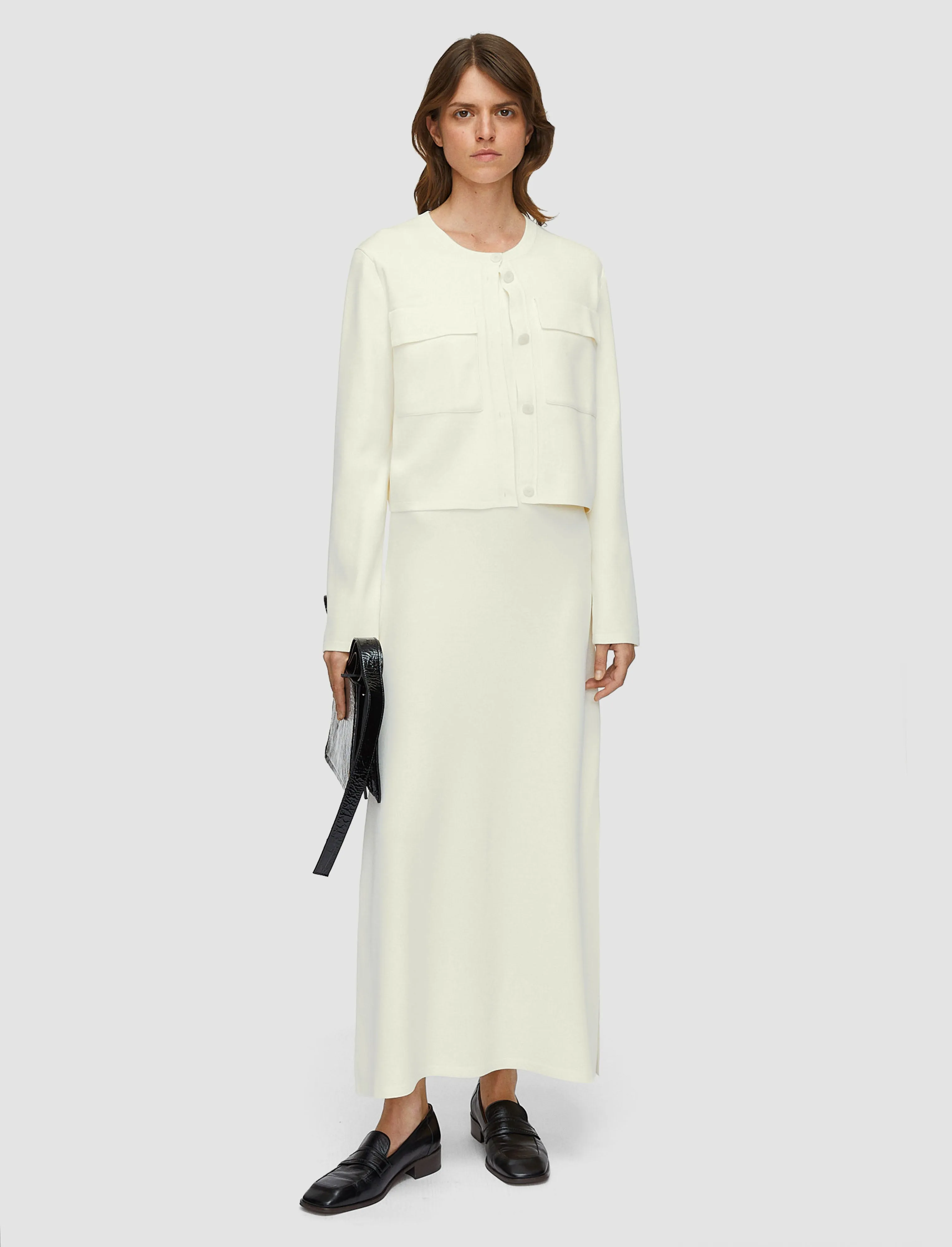 Viscose Knit Stretch Cardigan Jacket Stay Soft Chill Wear