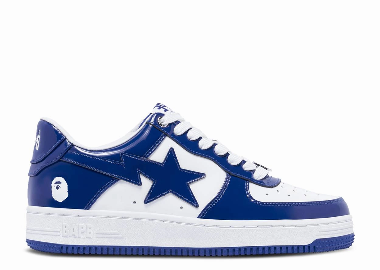 A Bathing Ape BAPESTA M2 Patent 2023 - Blue Fiber Mix Reinforced heel