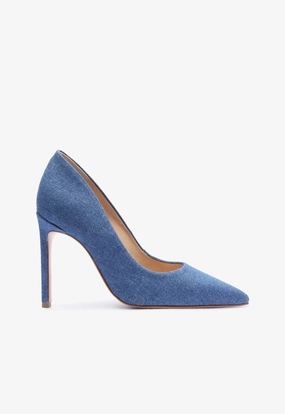 Comfortable Insole Wardrobe Base Lou Denim Pump