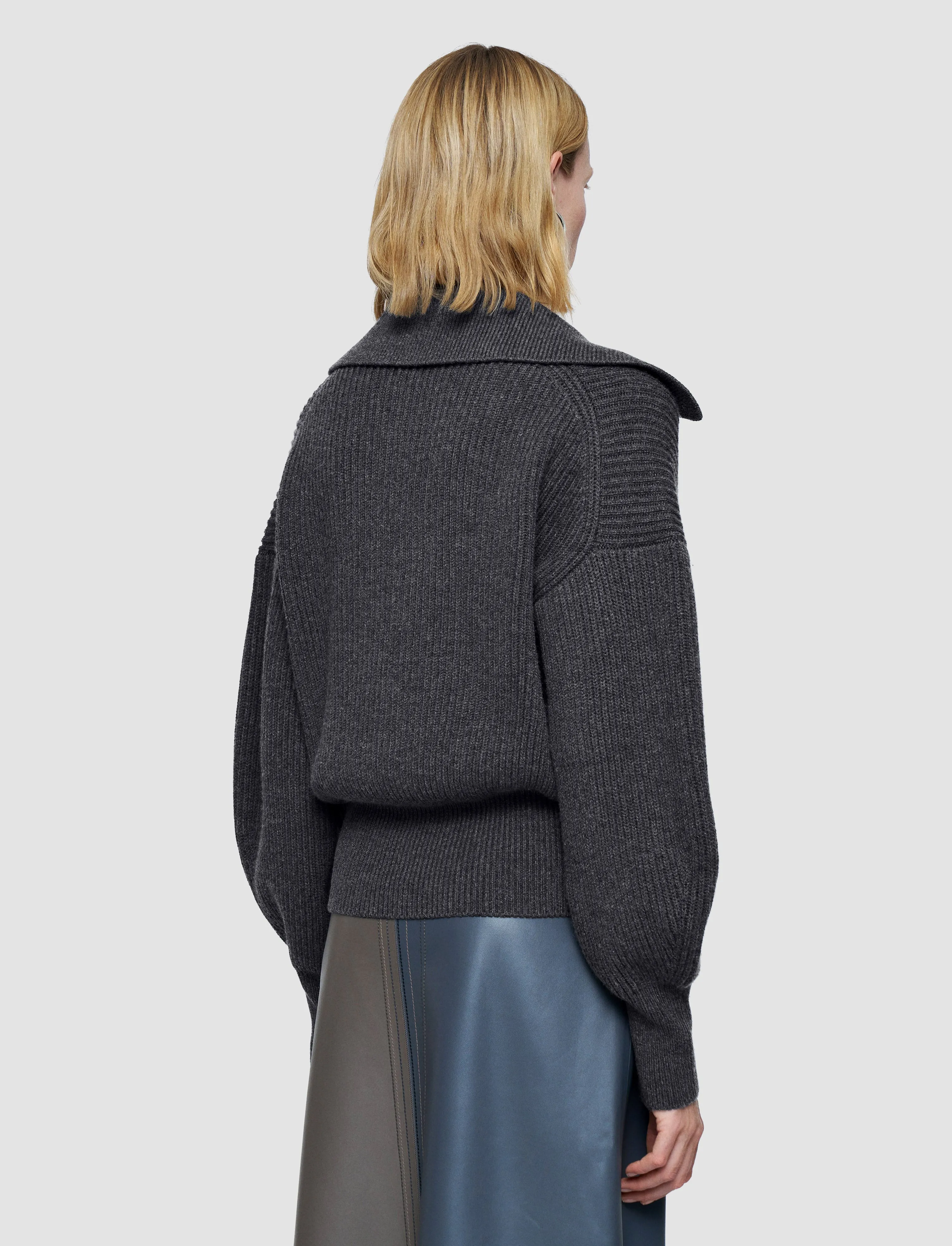 Timeless Basic AirflowOptimized Pattern Light Cardigan Stitch Open Neck Jumper