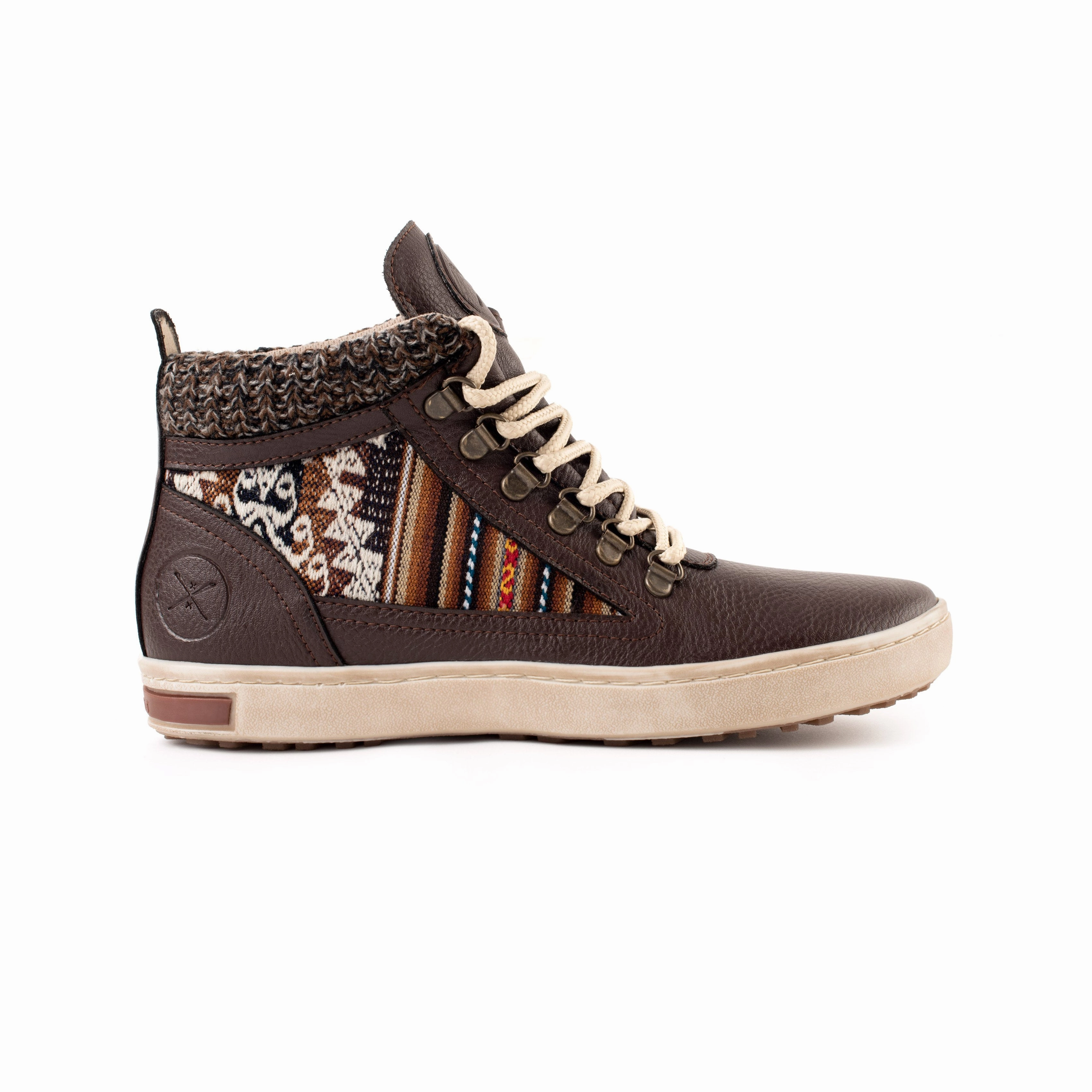 Brown Leather - Vegan Camping Boot Comfy All Neutral Style