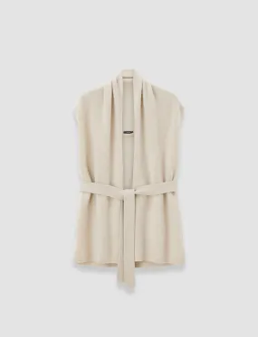 Brushed Cashmere Sleeveless Wrap All Time