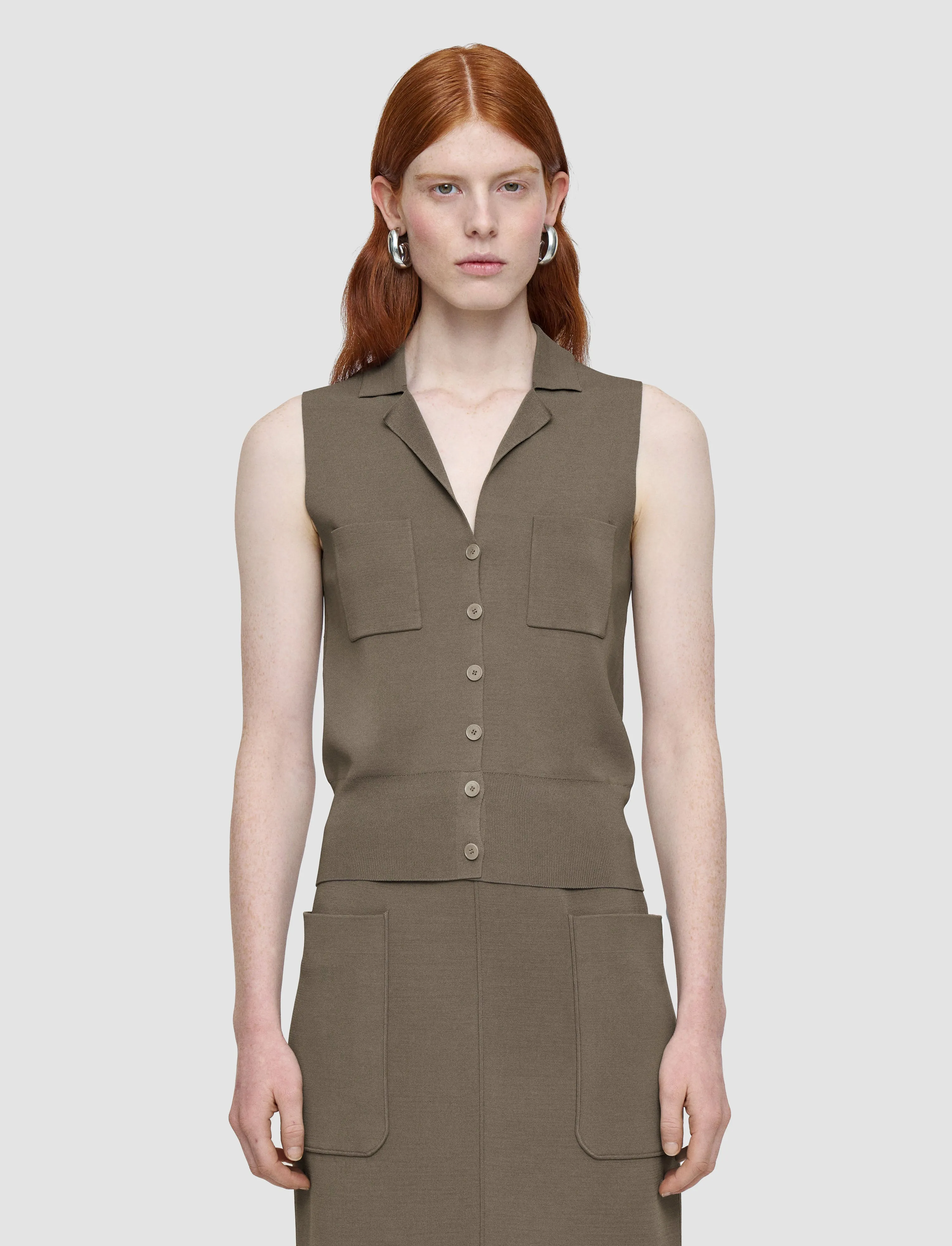 Warm Fabric Milano Knit Stretch Vest