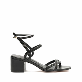 Brynn Mid Block Leather Sandal Stride Bold