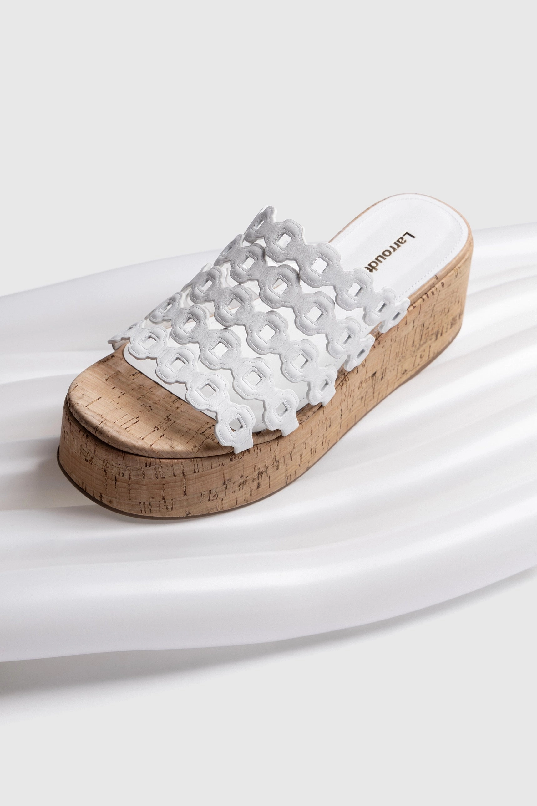 Anti Fatigue Technology Charli Mule In White Leather