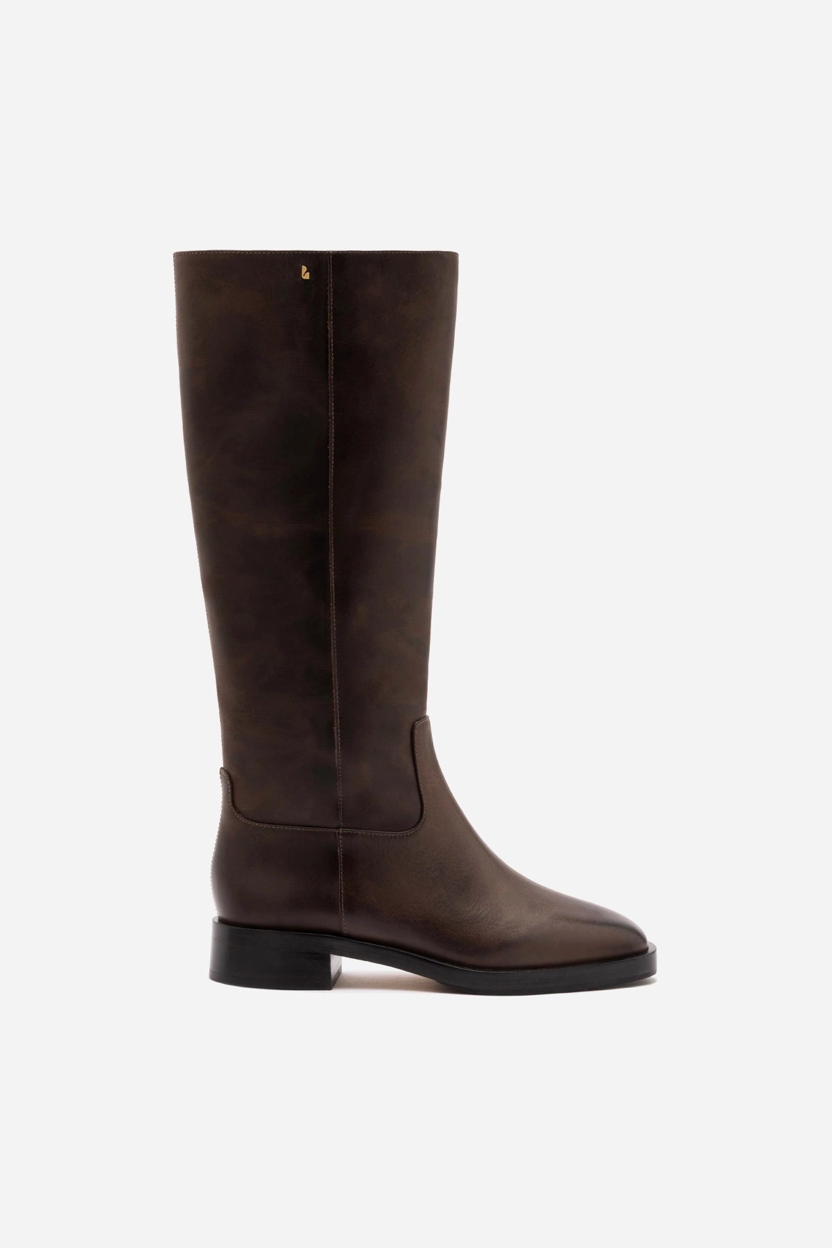 Vibration Dampening Layer Anne Boot In Brown Shadow Leather