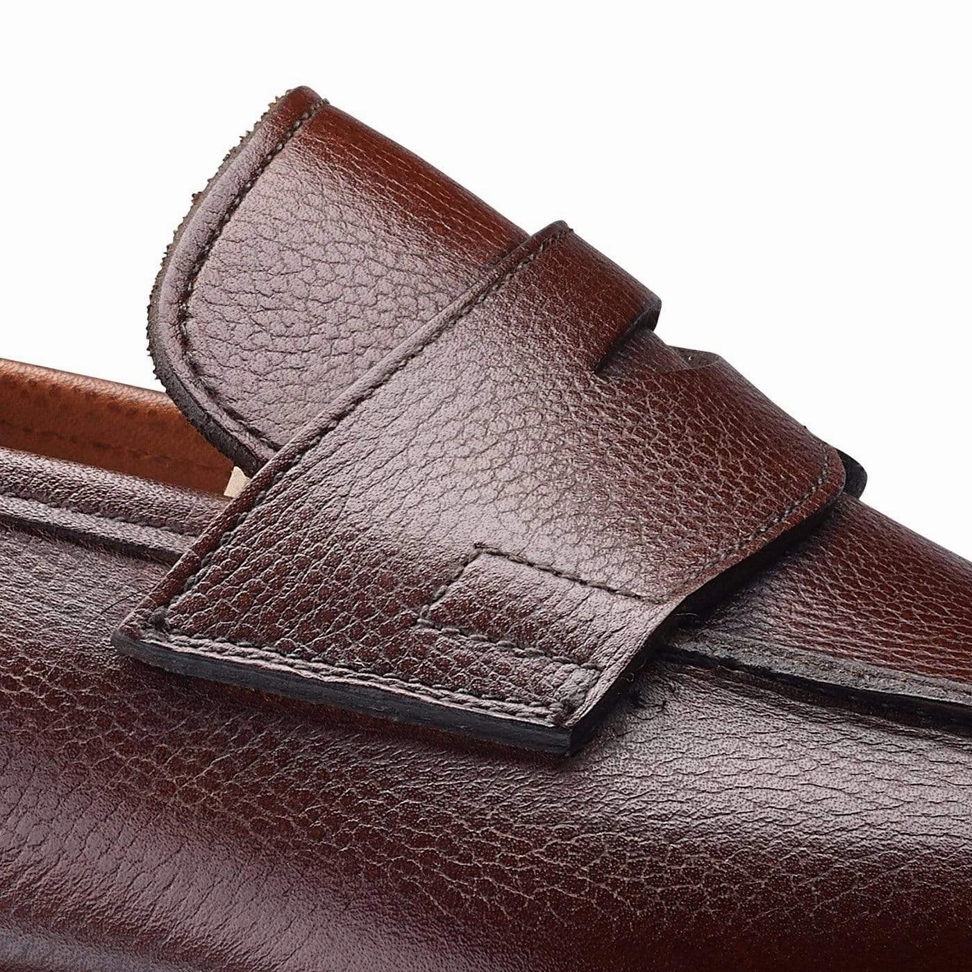 Medallion Perforation Joy Step Cadogan Dark Brown Pebble Grain