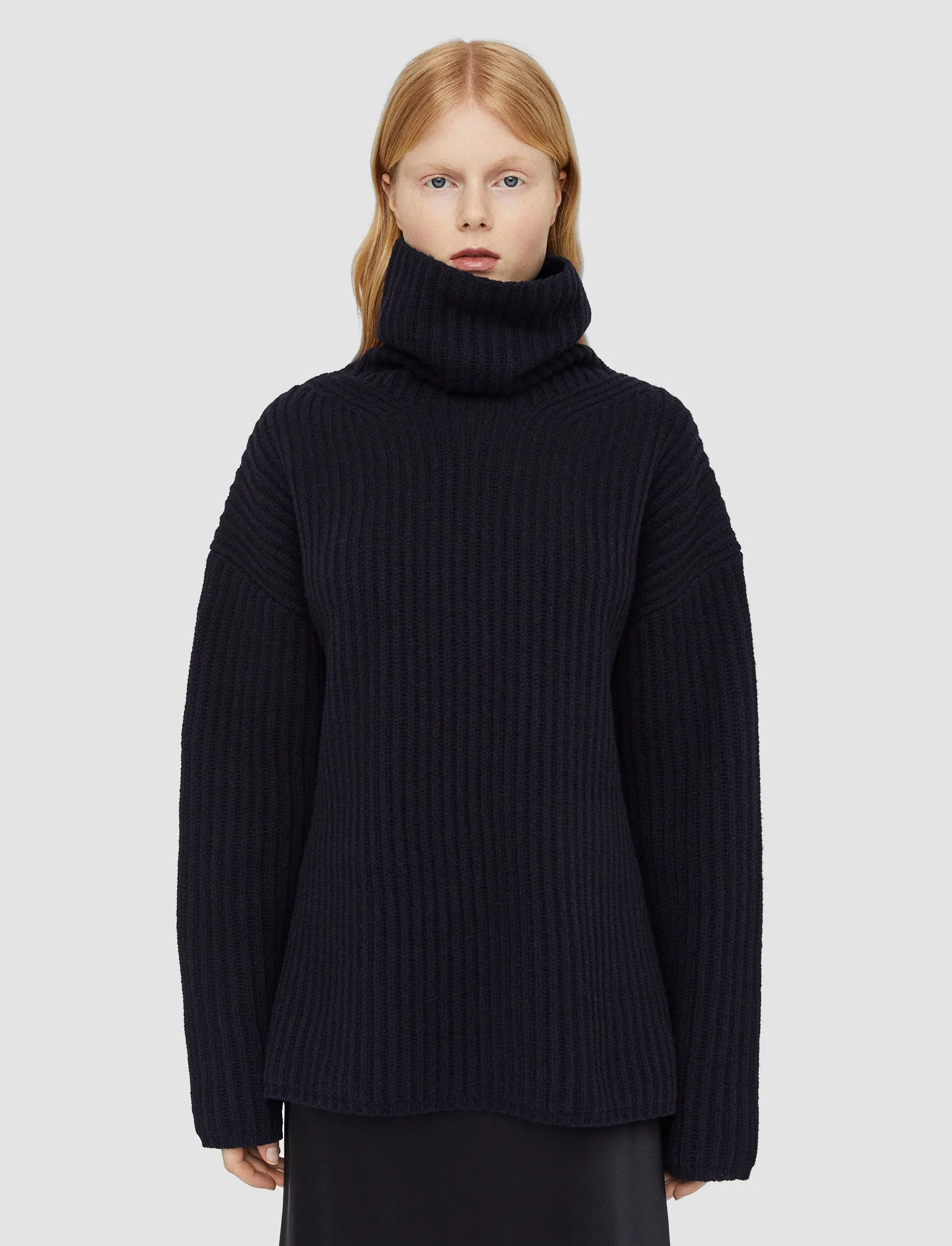 Cardigan Stitch High Neck Jumper Layered HeatTrap Stitching