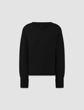 Ribbed Structure Cardigan Stitch Jumper