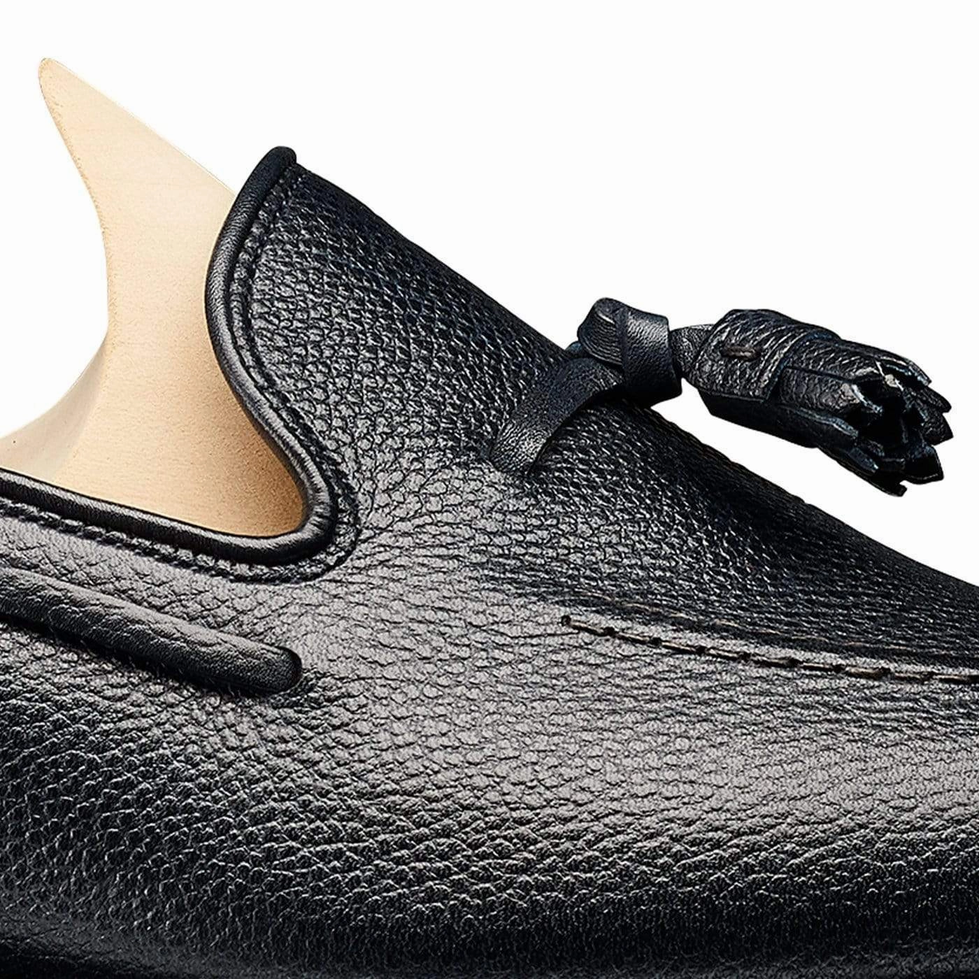 Carly Navy Pebble Grain Step Free