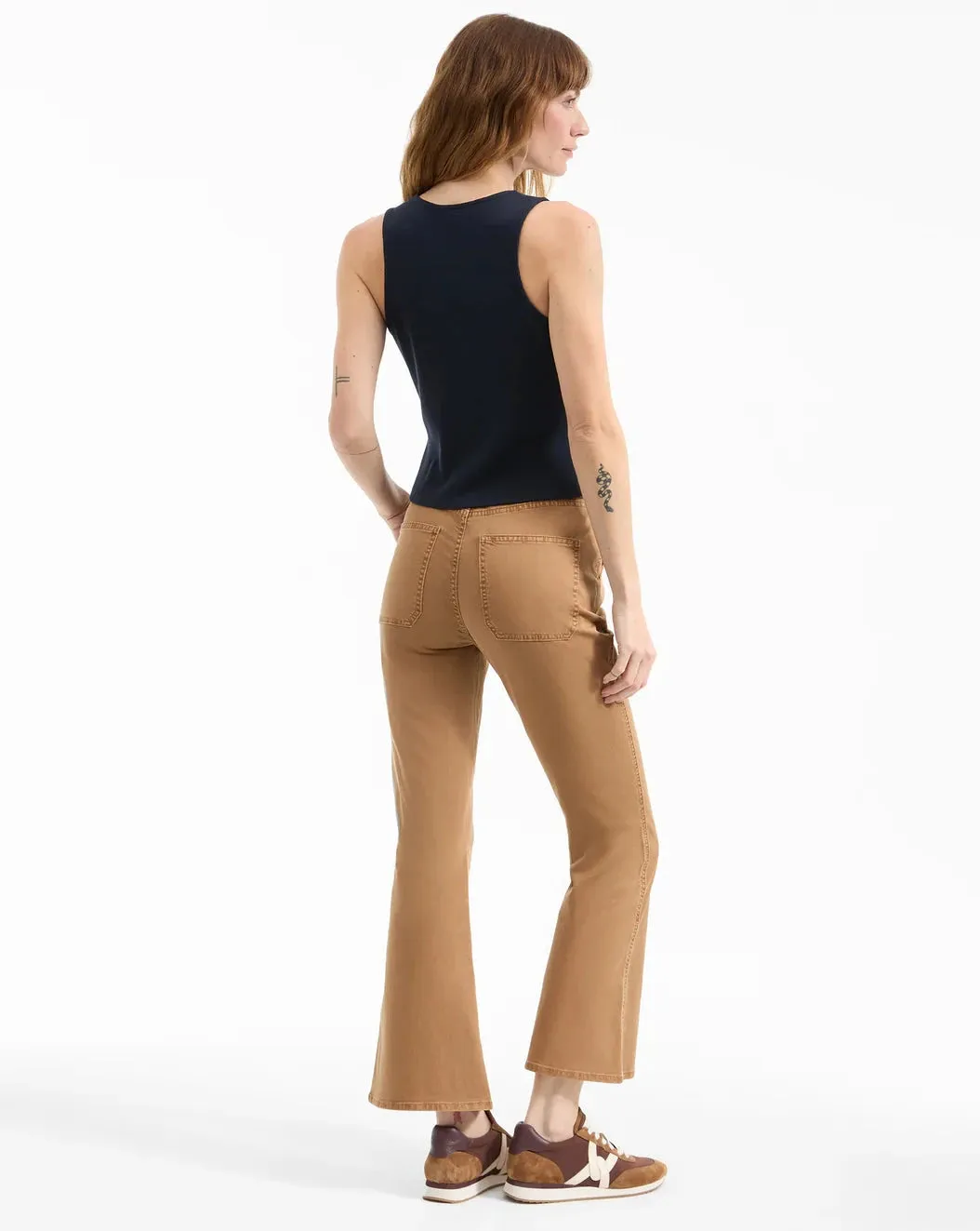 Carson Kick-Flare Jean Acorn Cool And Clean Adaptive Stretch Fabric