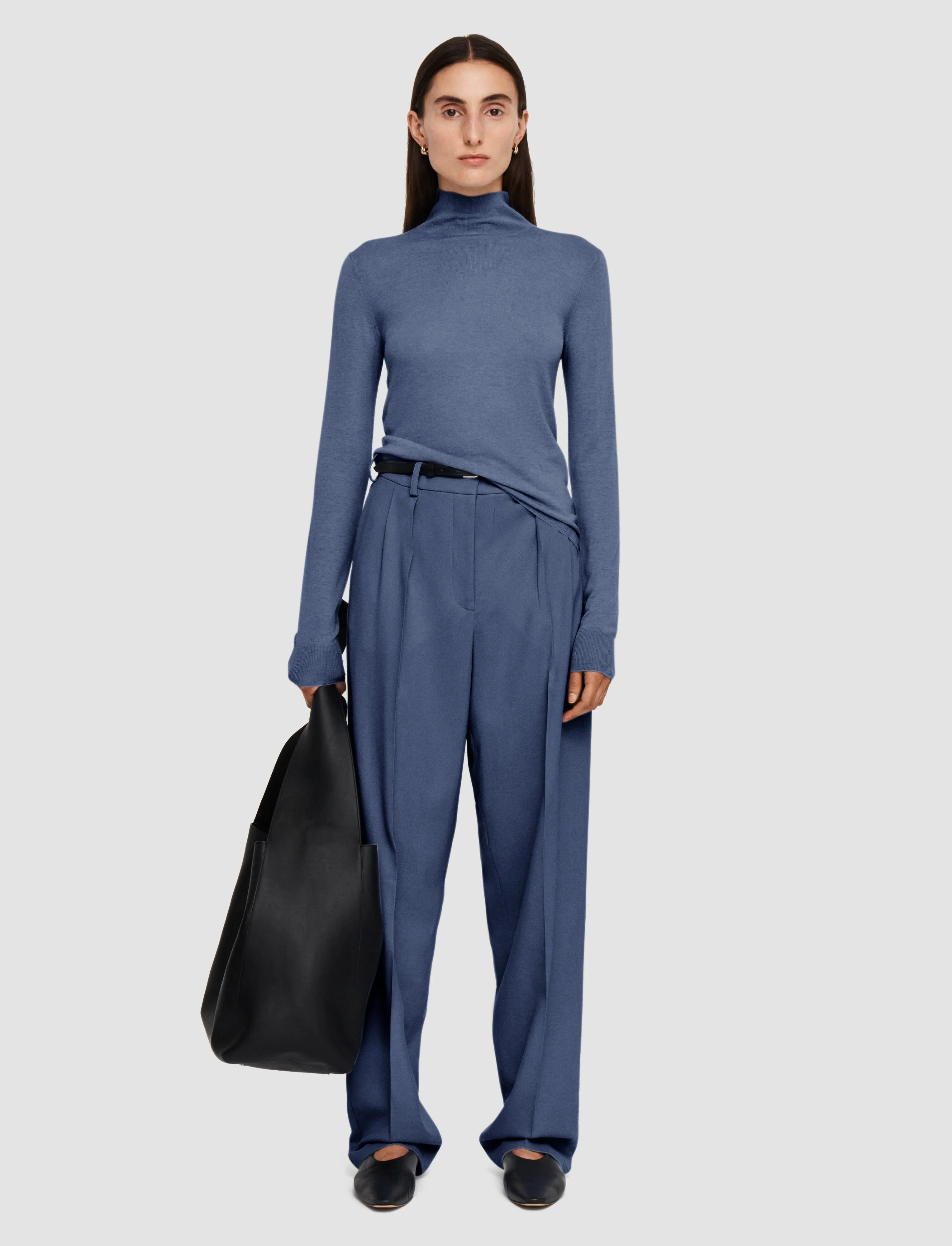 Cashair High Neck Jumper Ventilated Armhole Design FadeResistant Color