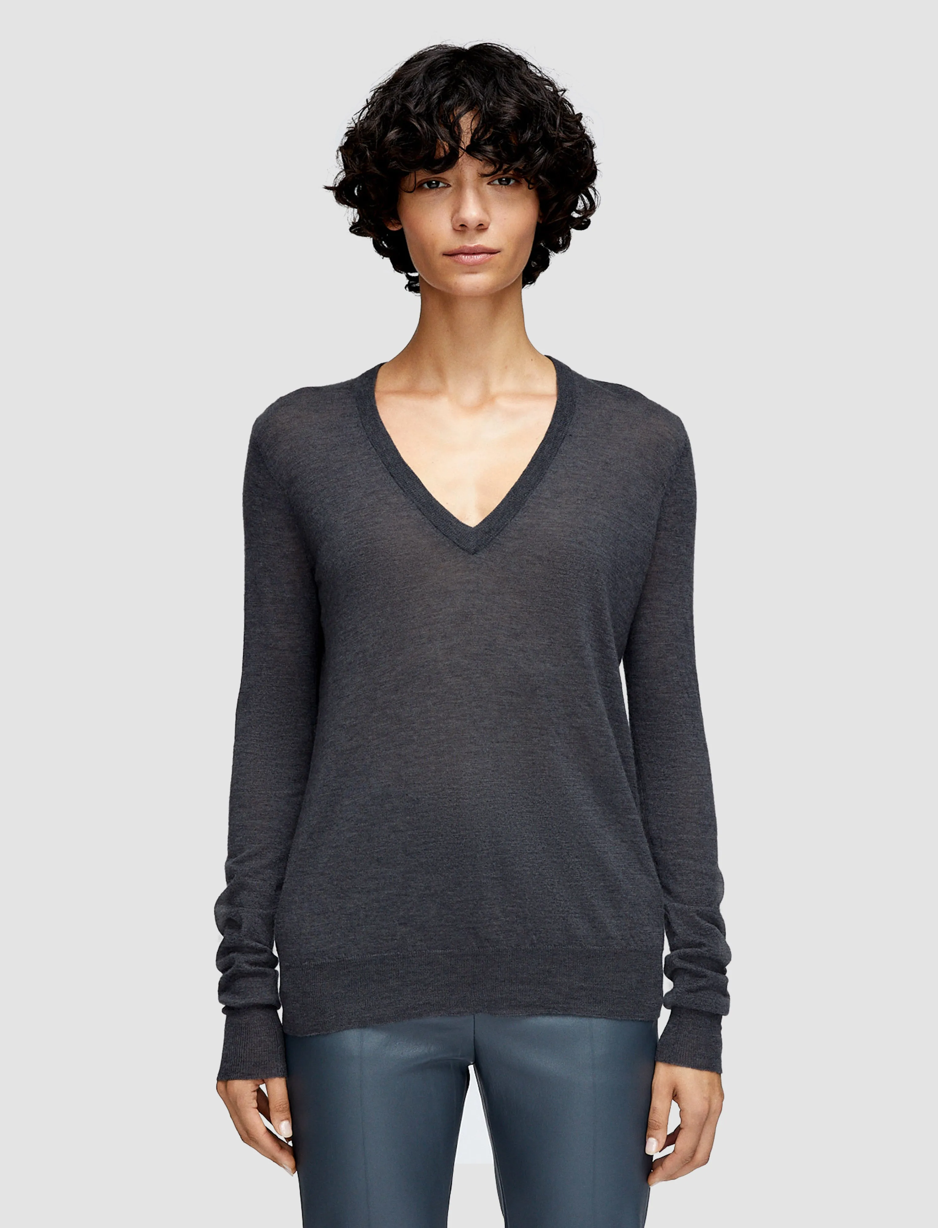 Soft Piece EcoConscious Production Cashair V Neck Jumper