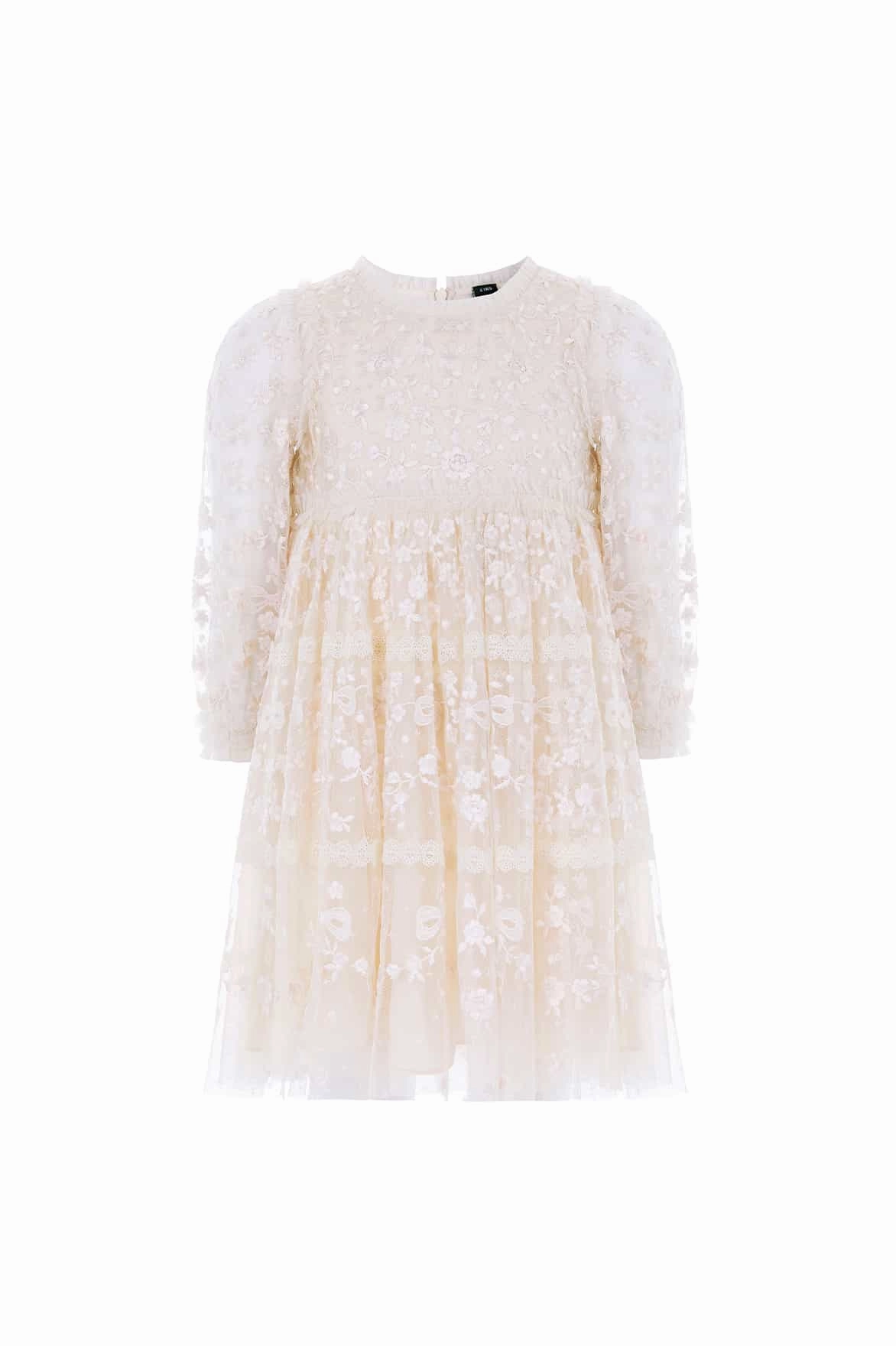 Celestia Ribbon Kids Dress Stretch Waistband Design MoistureWicking