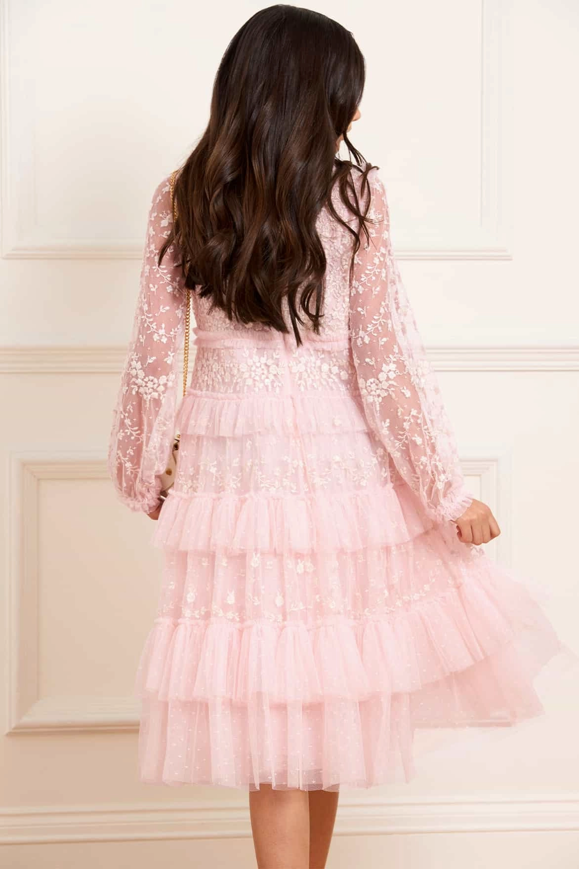 Blossom Lace Kids Dress Reflective Detailing BondedSeams