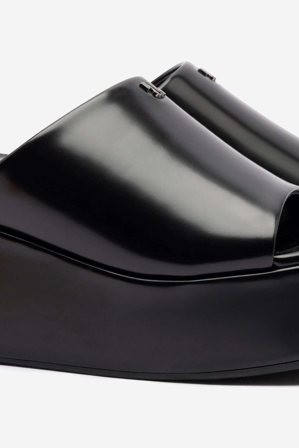 Pressure Relief Insoles Charli Box Mule In Black Leather